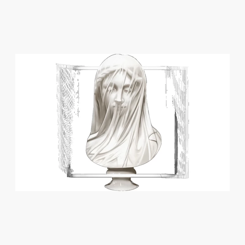 Aesthetic Statue Glitch 2 Graphic DesignIllustration Travel Mug