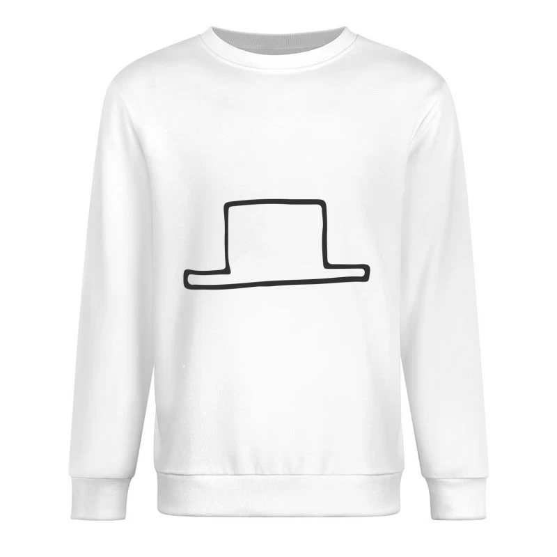 Silhouette de Chapeau Minimaliste Homme Sweat-shirt à enfiler