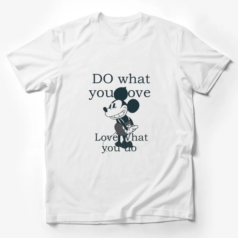 Faites ce que vous aimez citation avec souris de dessin animé Homme T-Shirt