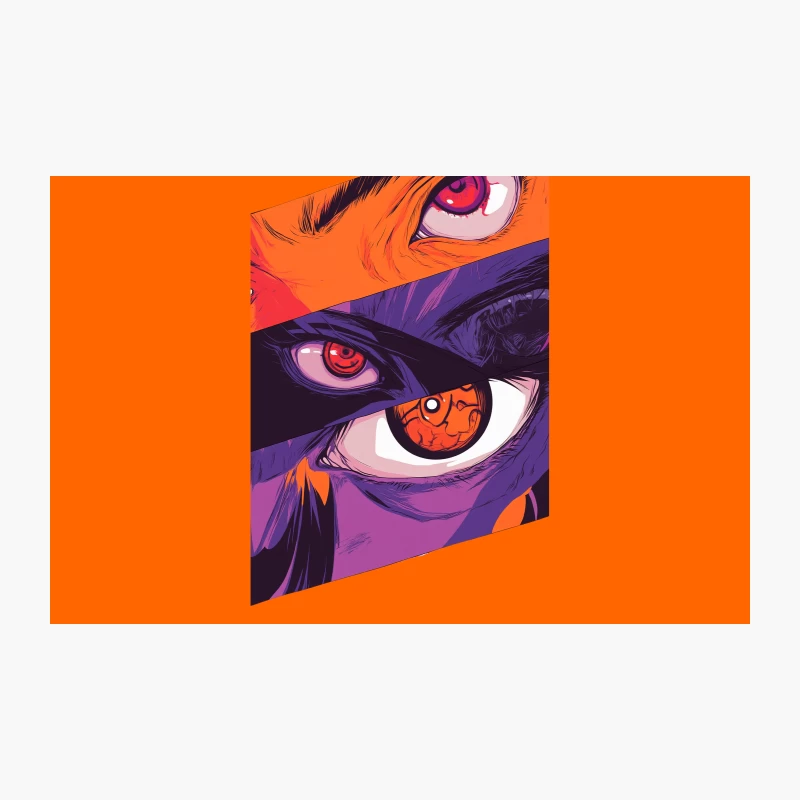 Vibrant Anime Eye Illustration: A Close-up Artistic Design Travel Mug