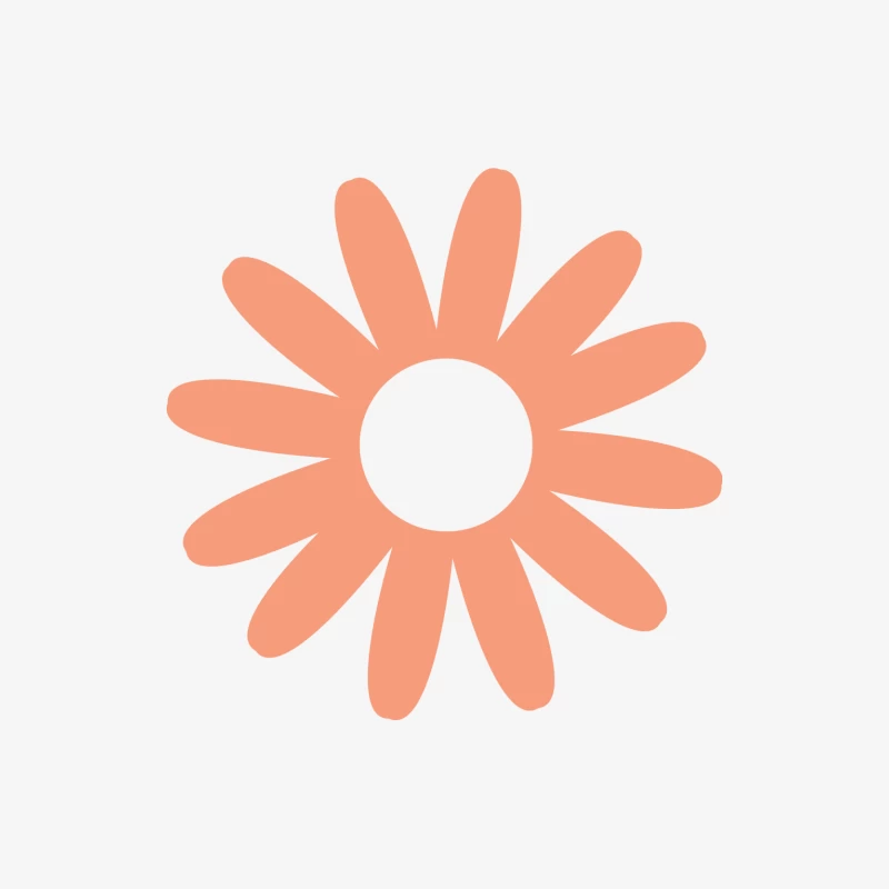 Designer graphique fleur orange Homme Manches Longues T-Shirt