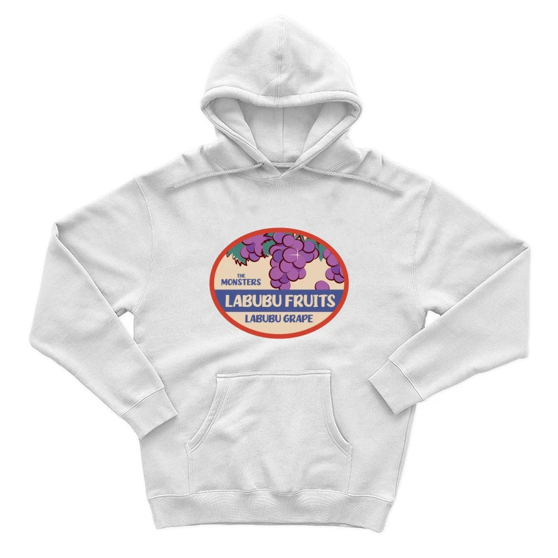 Labubu Fruchtetikett mit Trauben Herren Pullover Hoodie