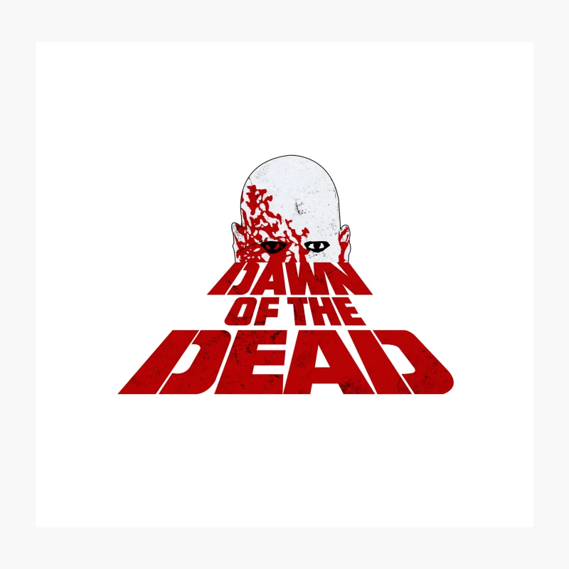Dawn of the Dead: Iconic Horror Movie Poster Art Throw Pillow