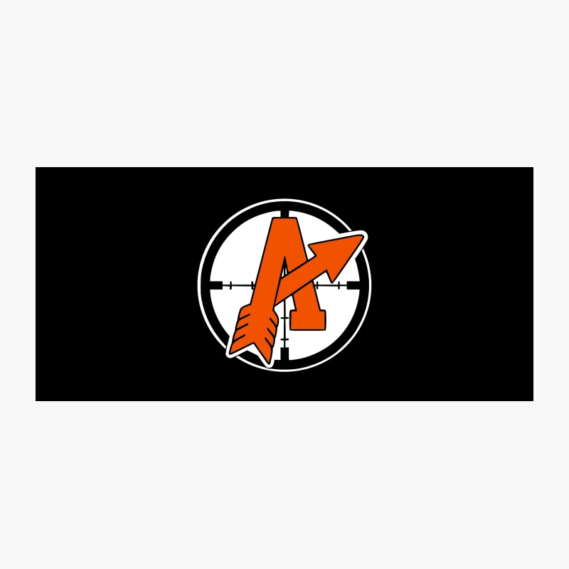 Orange Arrow Logo with Letter A: Sports Team Emblem Coffee Mug