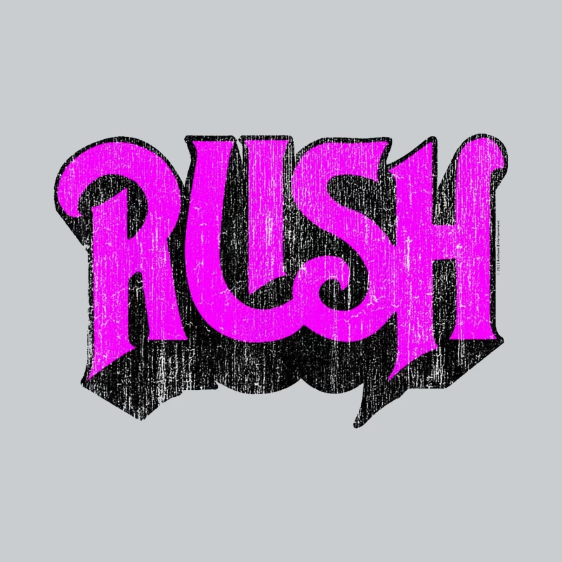 Retro Rush Typography in Graffiti Style Baseball Cap