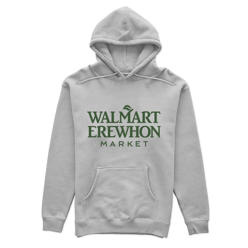 Walmart-Erewhon Market Logo Parody in Green Female Pullover Hoodie