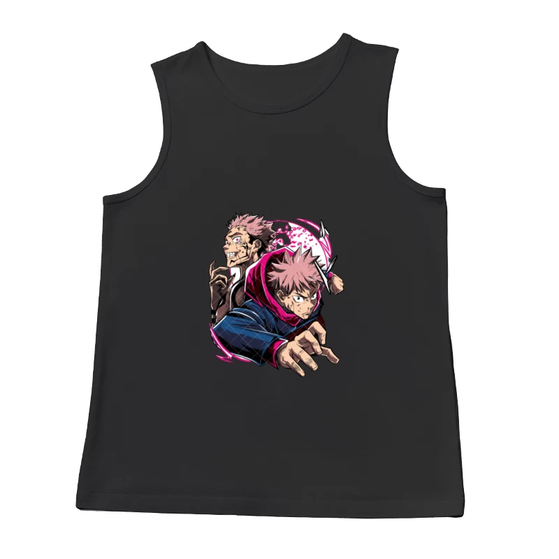 Anime-Kampf mit Charakter-Paar Herren Tanktops