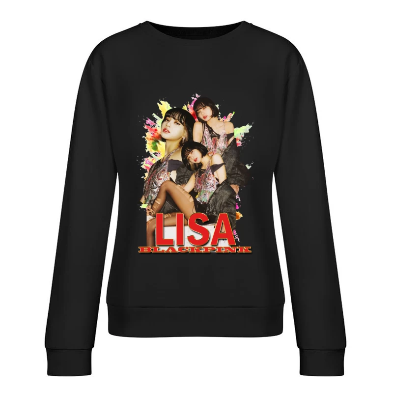 LISA from BLACKPINK: K-pop Fashion and Performance Female Pullover Sweatshirt