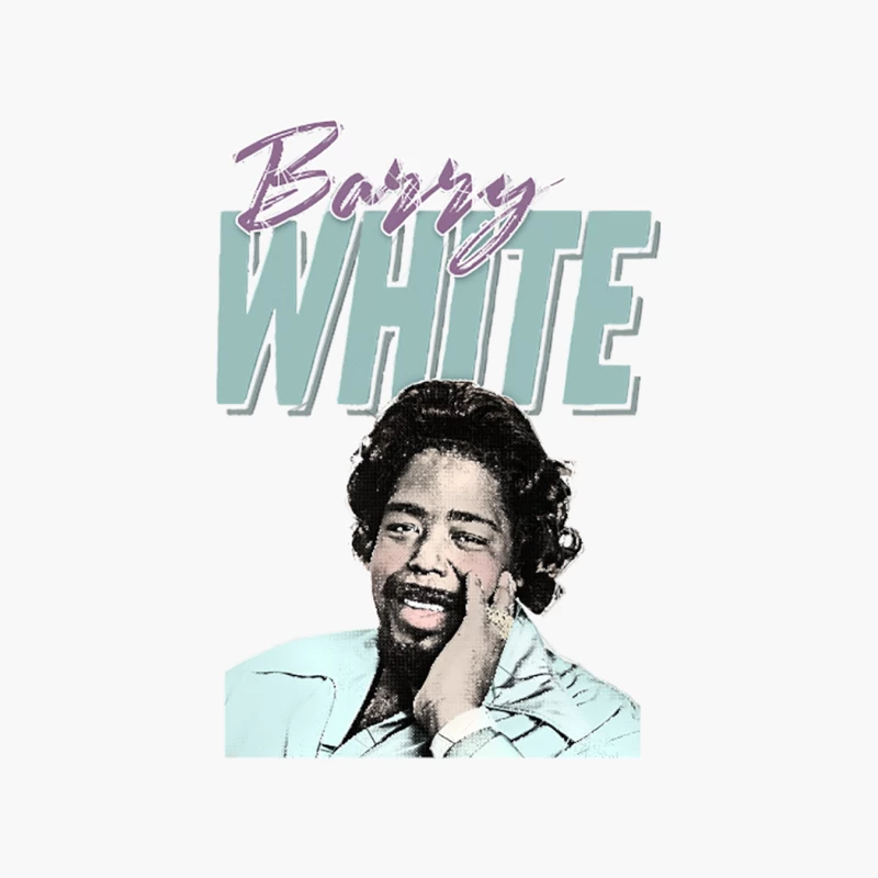 Barry White  Soul Aesthetic Fanart Design Cotton Tote Bag