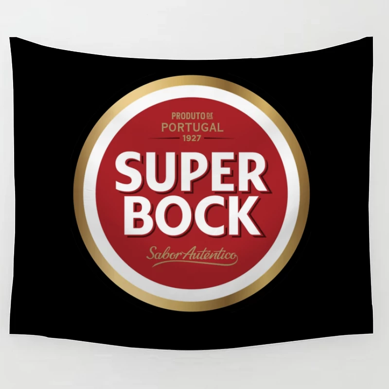 Super Bock Portuguese Beer Brand Logo Design from 1927 Tapestry