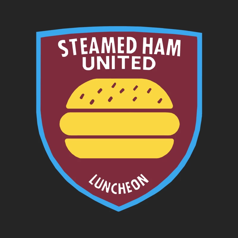 Simpsons / West Ham Parody - STEAMED HAM UNITED Male Pullover Sweatshirt