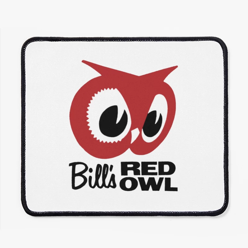 Bill's Red Owl Vintage Restaurant Logo Mouse Pad