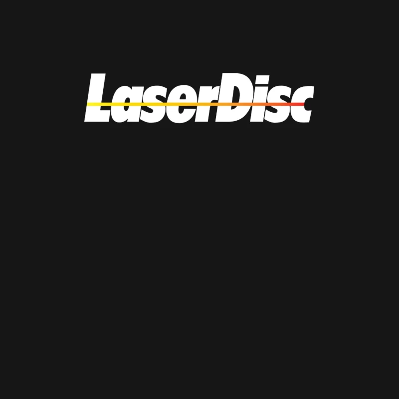 Retro Laser Disc Logo with Typography Outline Female T-Shirt