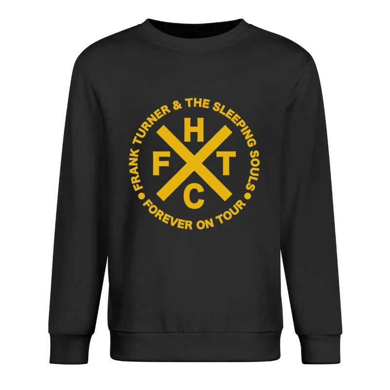 Frank Turner & The Sleeping Souls Band Logo - Forever On Tour Circular Design Male Pullover Sweatshirt