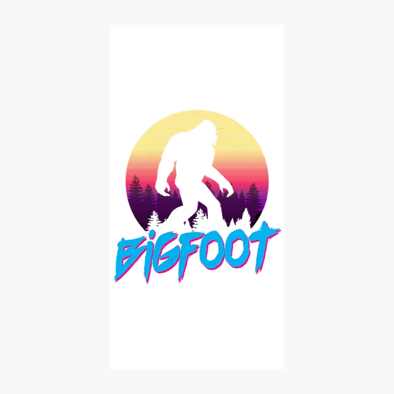 Bigfoot - Retro Aesthetic Tribute Design iPhone Case