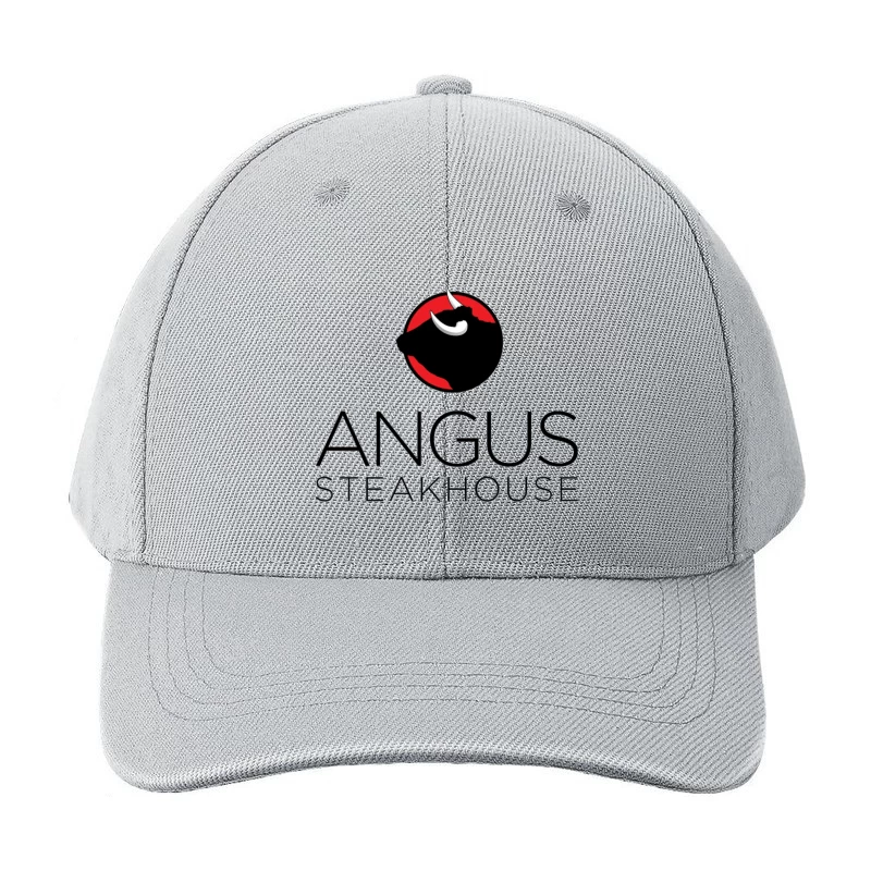 Angus Steakhouse Modern Logo with Bull Silhouette Baseball Cap