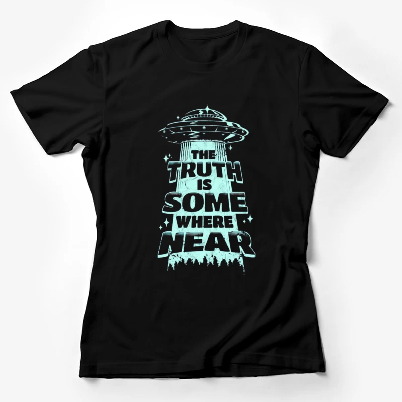 UFO-Zitat Lichtdesign Damen T-Shirt