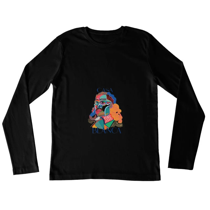 Bunte Kunst von Casa Blanca Damen Langarm T-Shirt