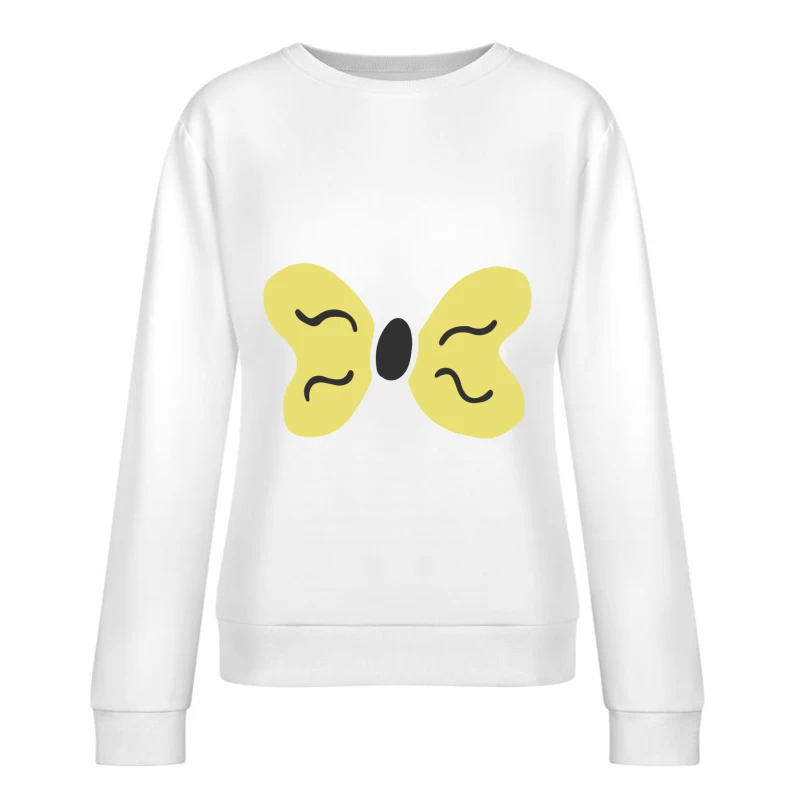 Illustration de papillon minimaliste Femme Sweat-shirt à enfiler