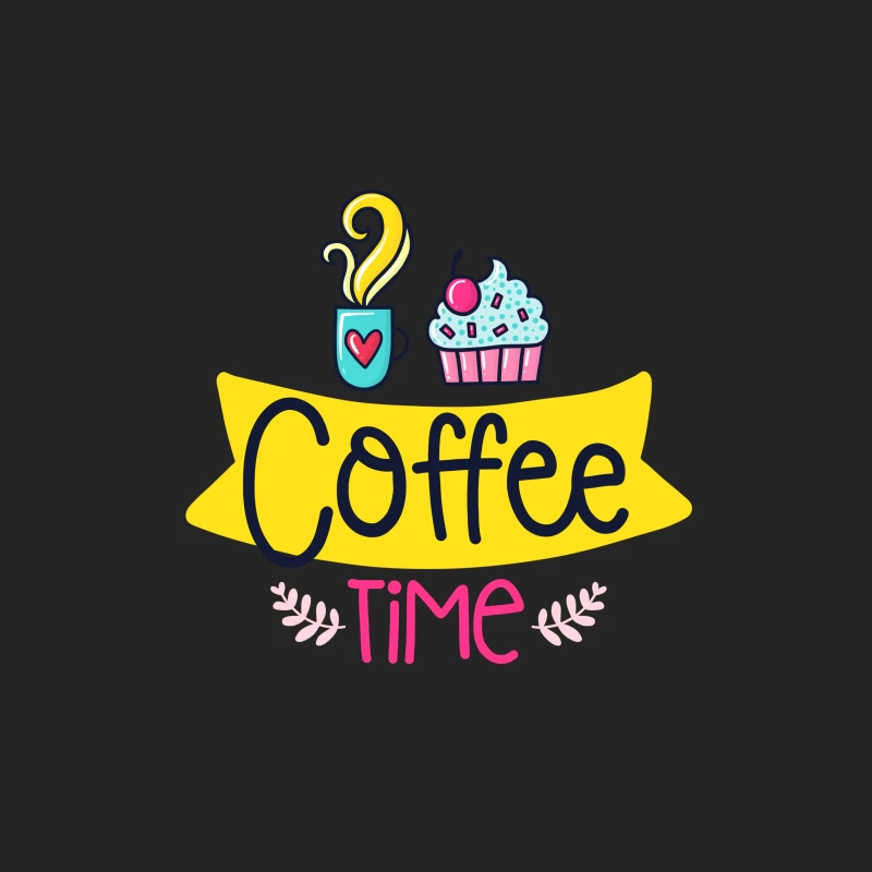 Pause café avec cupcake Femme Sweat-shirt à enfiler