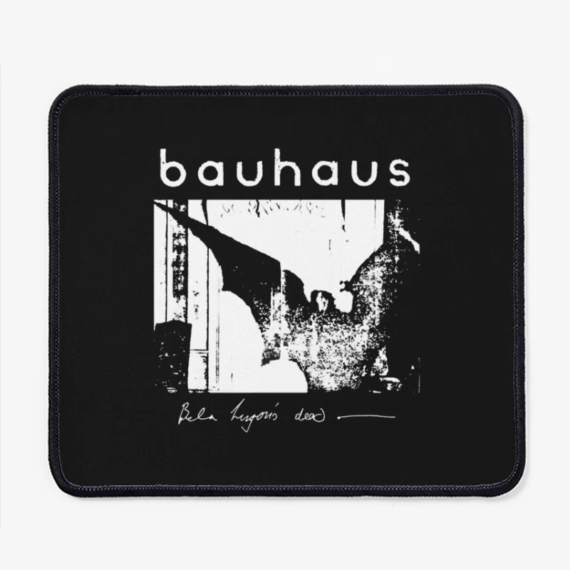 Vintage Bauhaus Typography and Abstract Design Study Mouse Pad