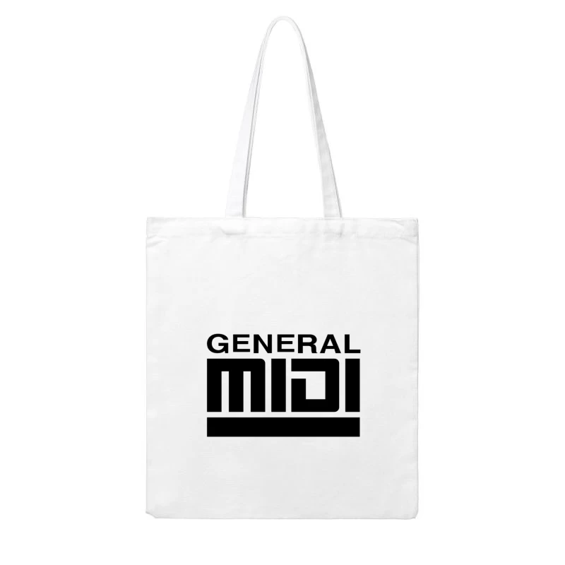 General MIDI Digital Audio Technology Logo Cotton Tote Bag