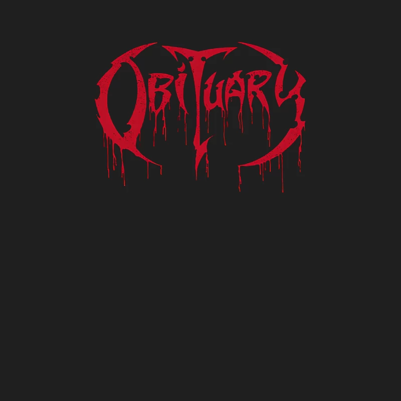 Obituary Cause of Death Red Logo Male Tank Top