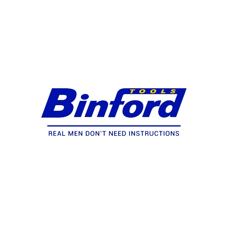 Binford Tools Company Logo with Bold Slogan Throw Pillow