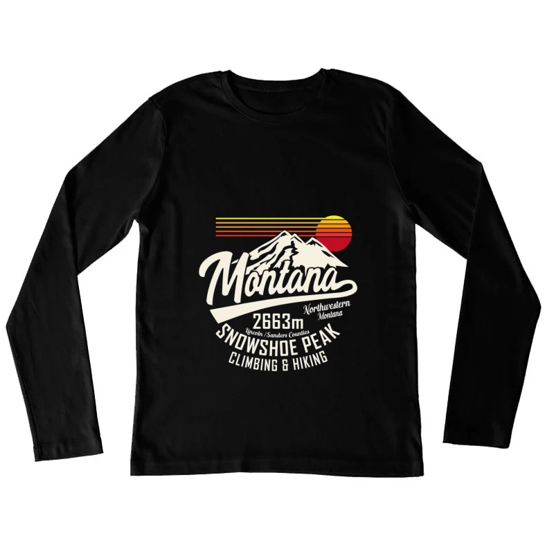 Montana Snowshoe Peak für Klettern und Wandern Damen Langarm T-Shirt