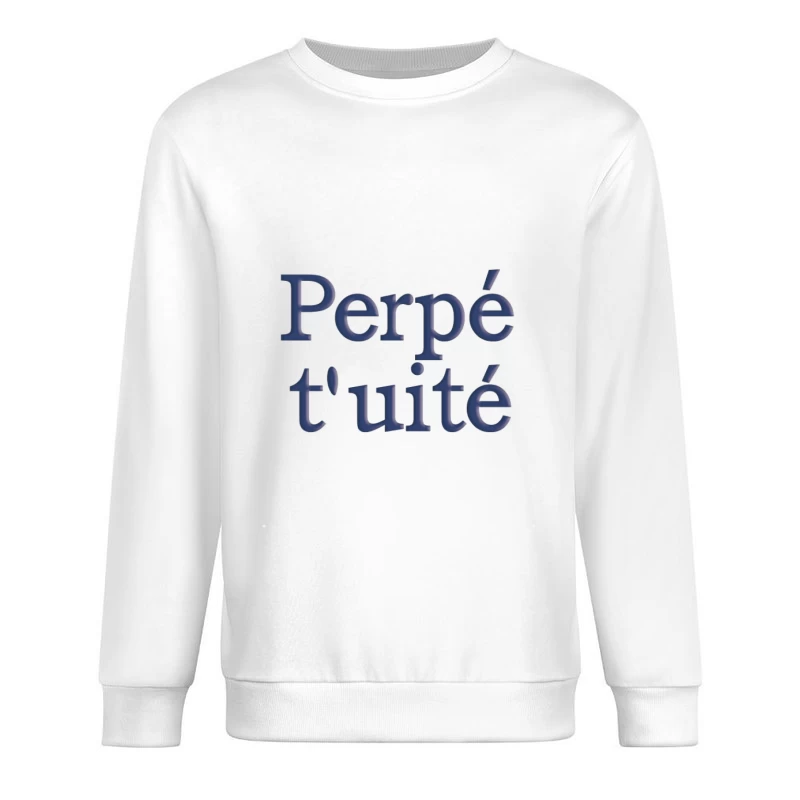 Texte unique avec accents stylés Homme Sweat-shirt à enfiler