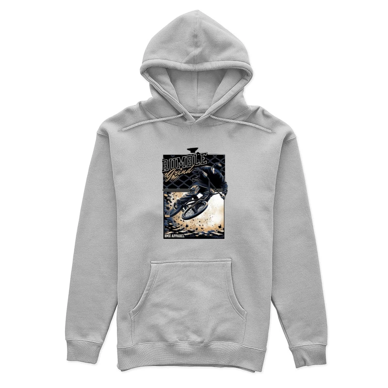 Rumble Yard BMX Action Sports Apparel Illustration Female Pullover Hoodie