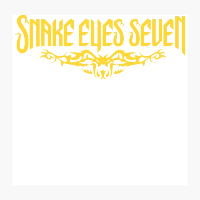 Snake Eyes Seven Throw Pillow