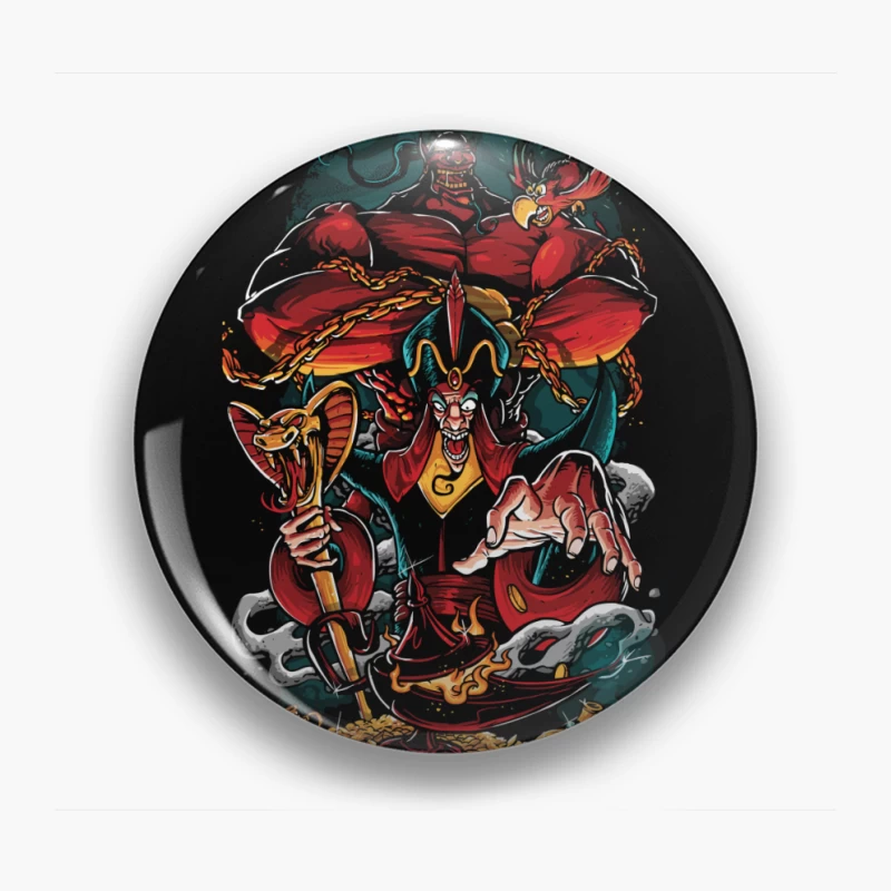 Animated Fantasy Villains Pin