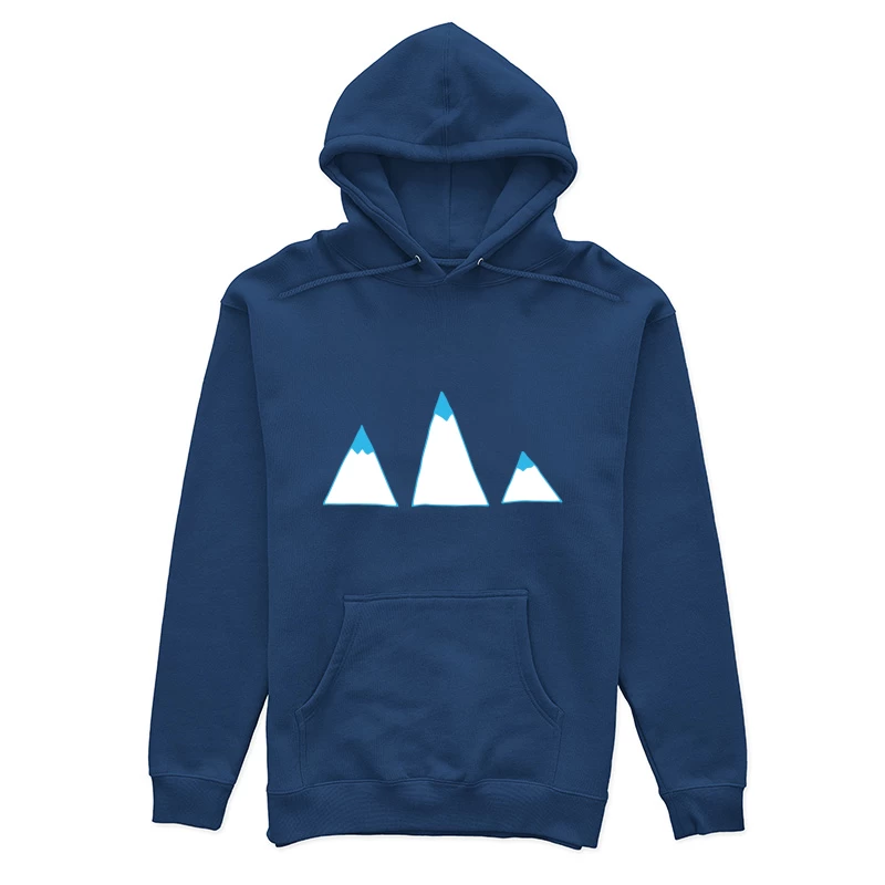 Illustration de montagnes avec sommets enneigés Femme Sweat à capuche