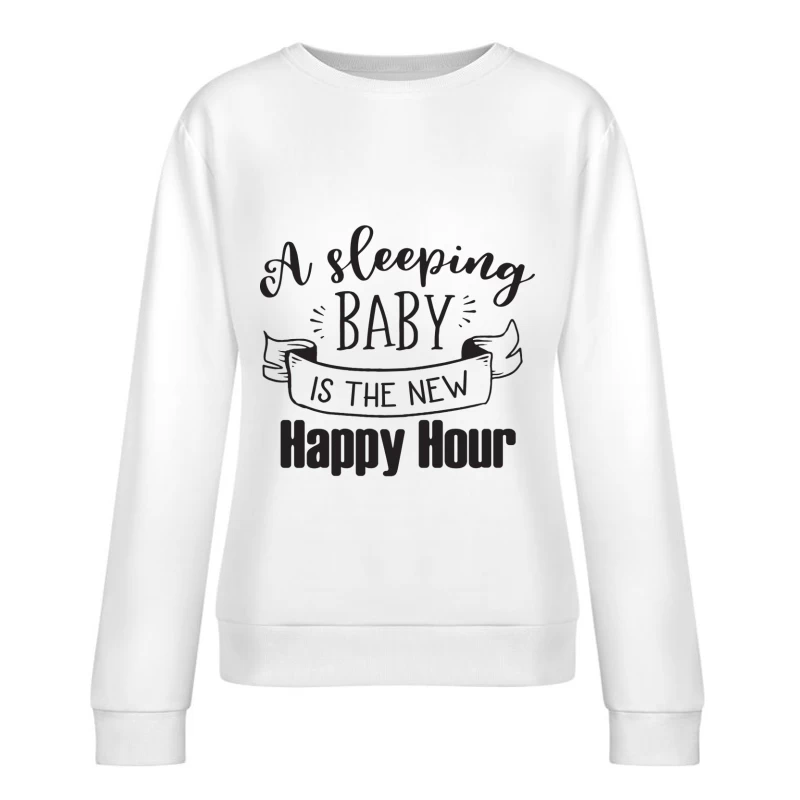 Le bonheur d'un bébé endormi Femme Sweat-shirt à enfiler