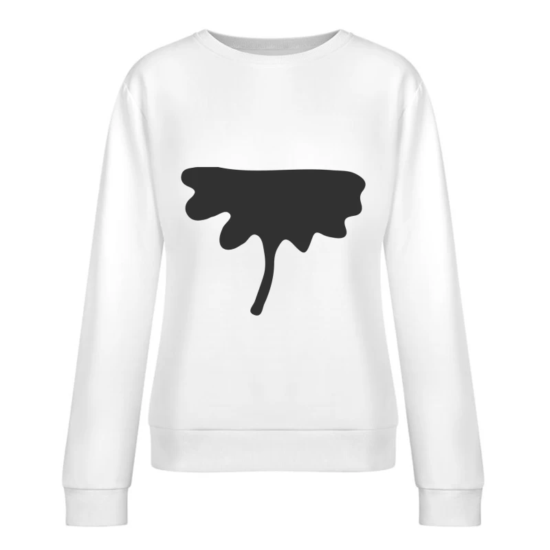 Tache abstraite noire Femme Sweat-shirt à enfiler
