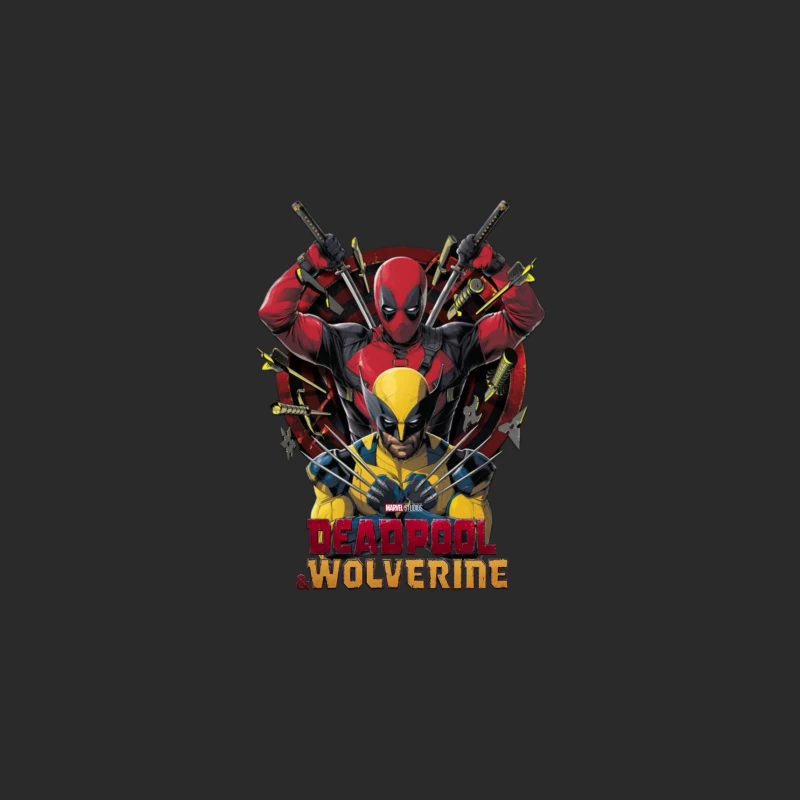 Deadpool and Wolverine Artwork Baseball Cap