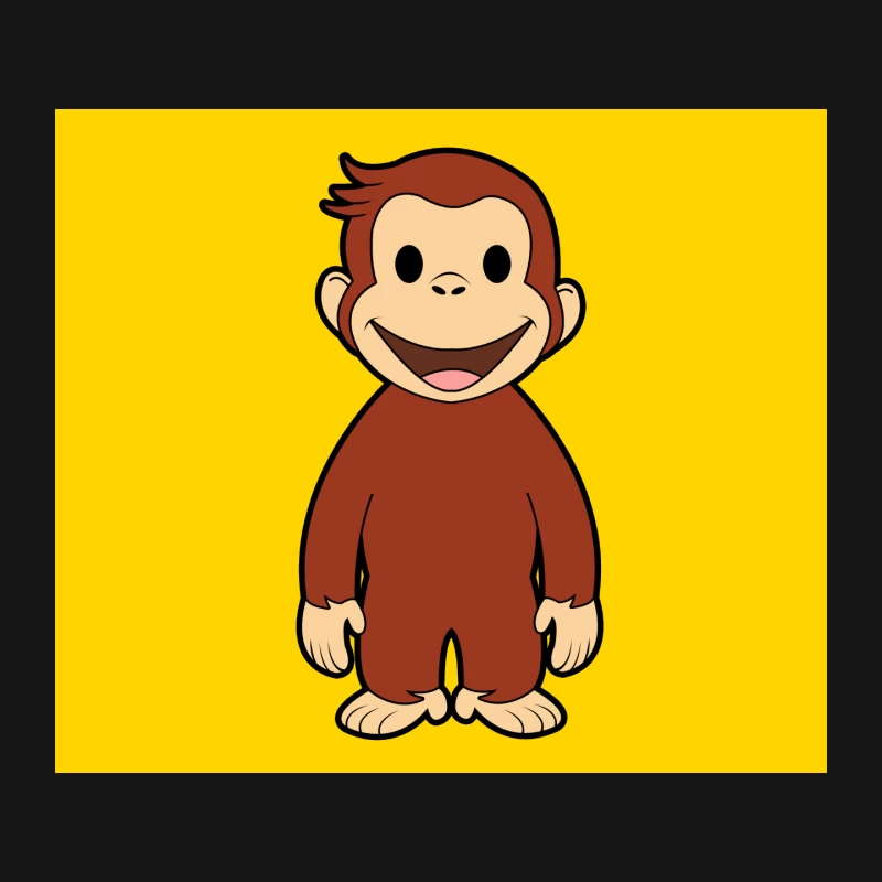 Curious George: Beloved Cartoon Monkey Character Mouse Pad