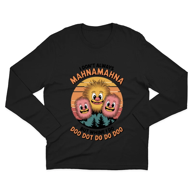 Retro Muppets Mahna Mahna Sunset Cartoon Humor Male Long Sleeve T-Shirt