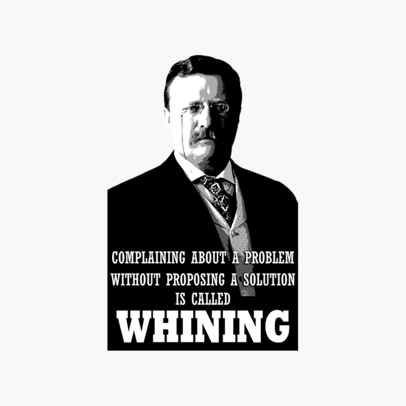 Theodore Roosevelt Quote Cotton Tote Bag