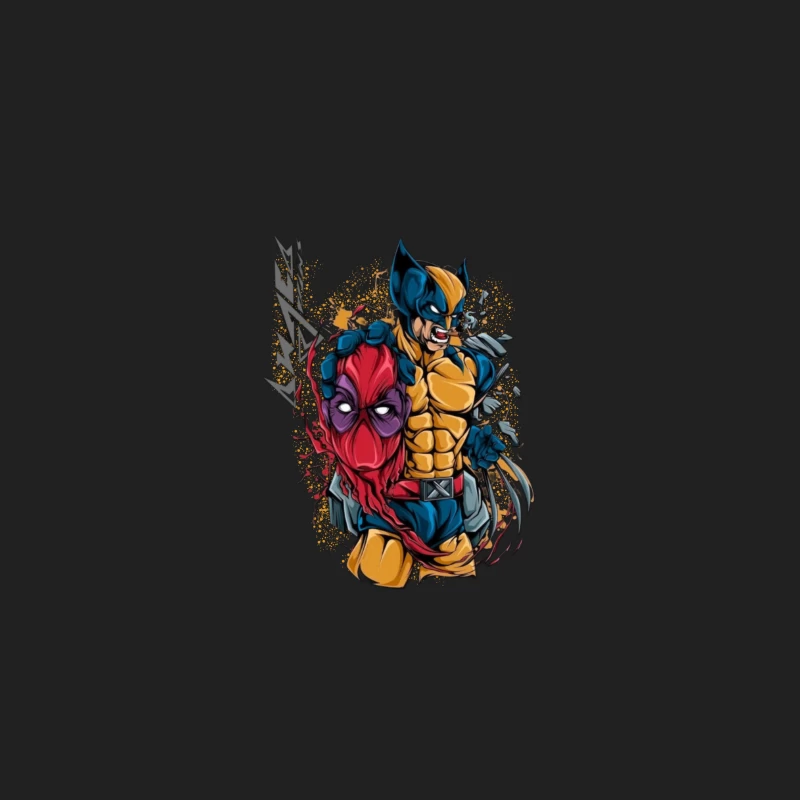 Wolverine and Spider-Man Mashup Bucket Hat