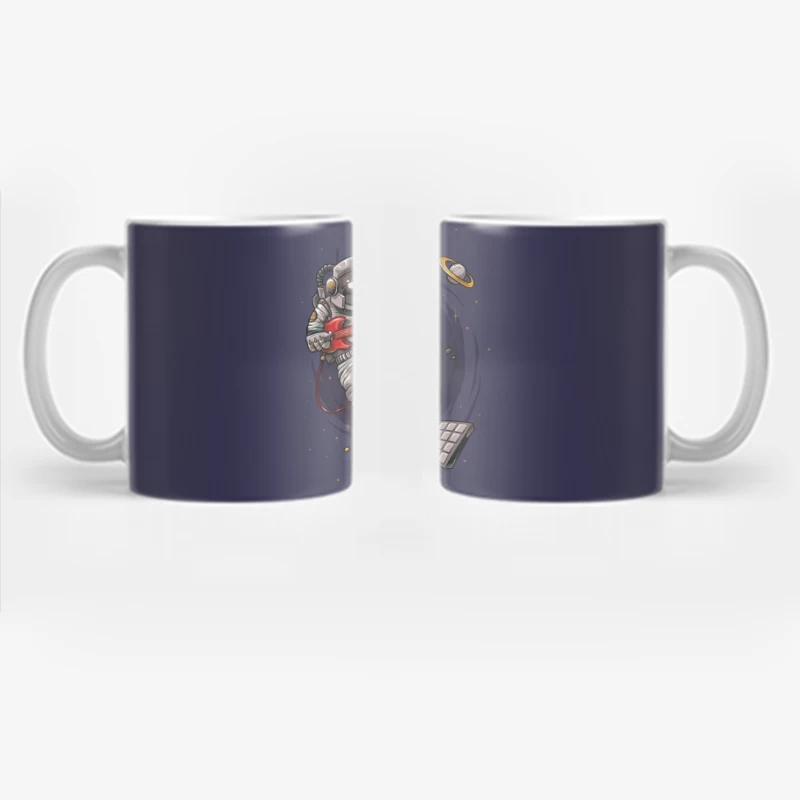 Astronaut Rocker in Space Coffee Mug