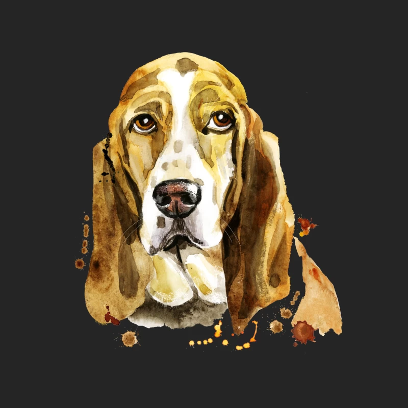 Portrait artistique de chien Basset Femme Sweat-shirt à enfiler