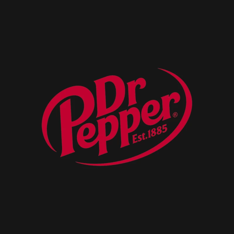 Dr Pepper Classic Red Logo Design - Established 1885 Desk Mat