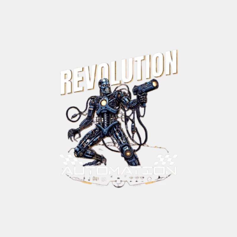 Combat Robot Revolution Sci-Fi Art Male Tank Top