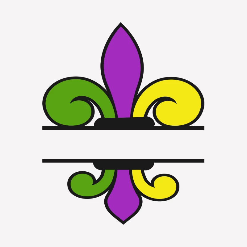 Fleur-de-Lis Symbol mit Farben Fleur-de-Lis Symbol mit Farben