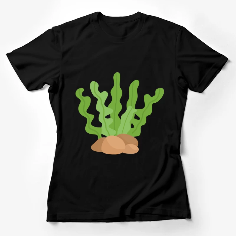 Algues vertes sur roches Femme T-Shirt