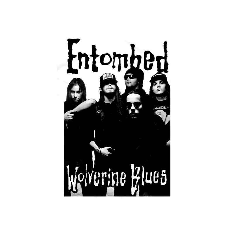 Entombed Wolverine Blues Black White Mouse Pad