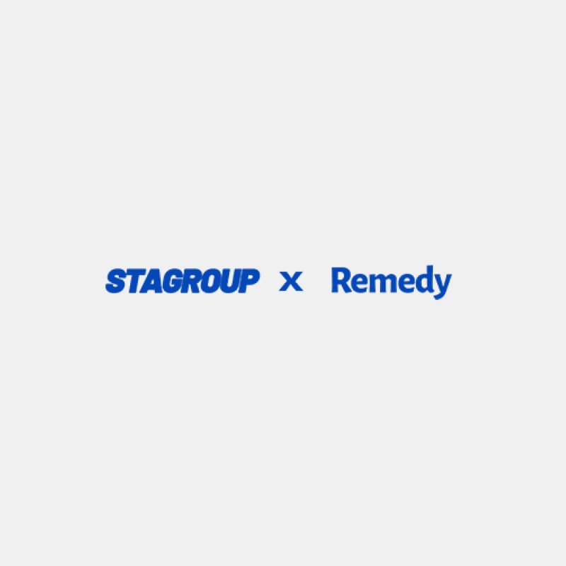 Stagroup und Remedy Kollaboration Logo Herren Tanktops