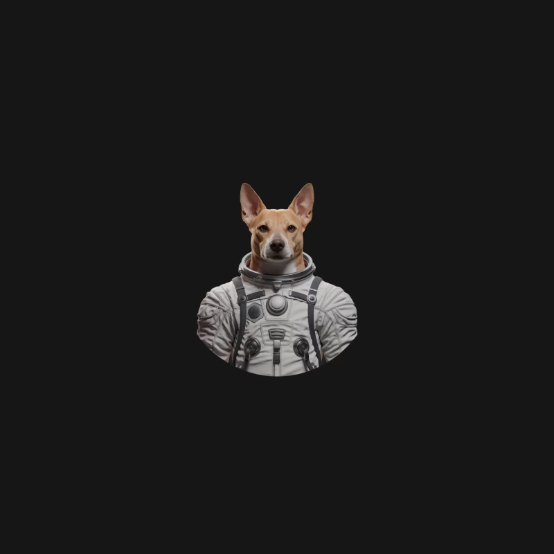 Canine Cosmonaut: Dog in Astronaut Suit Desk Mat